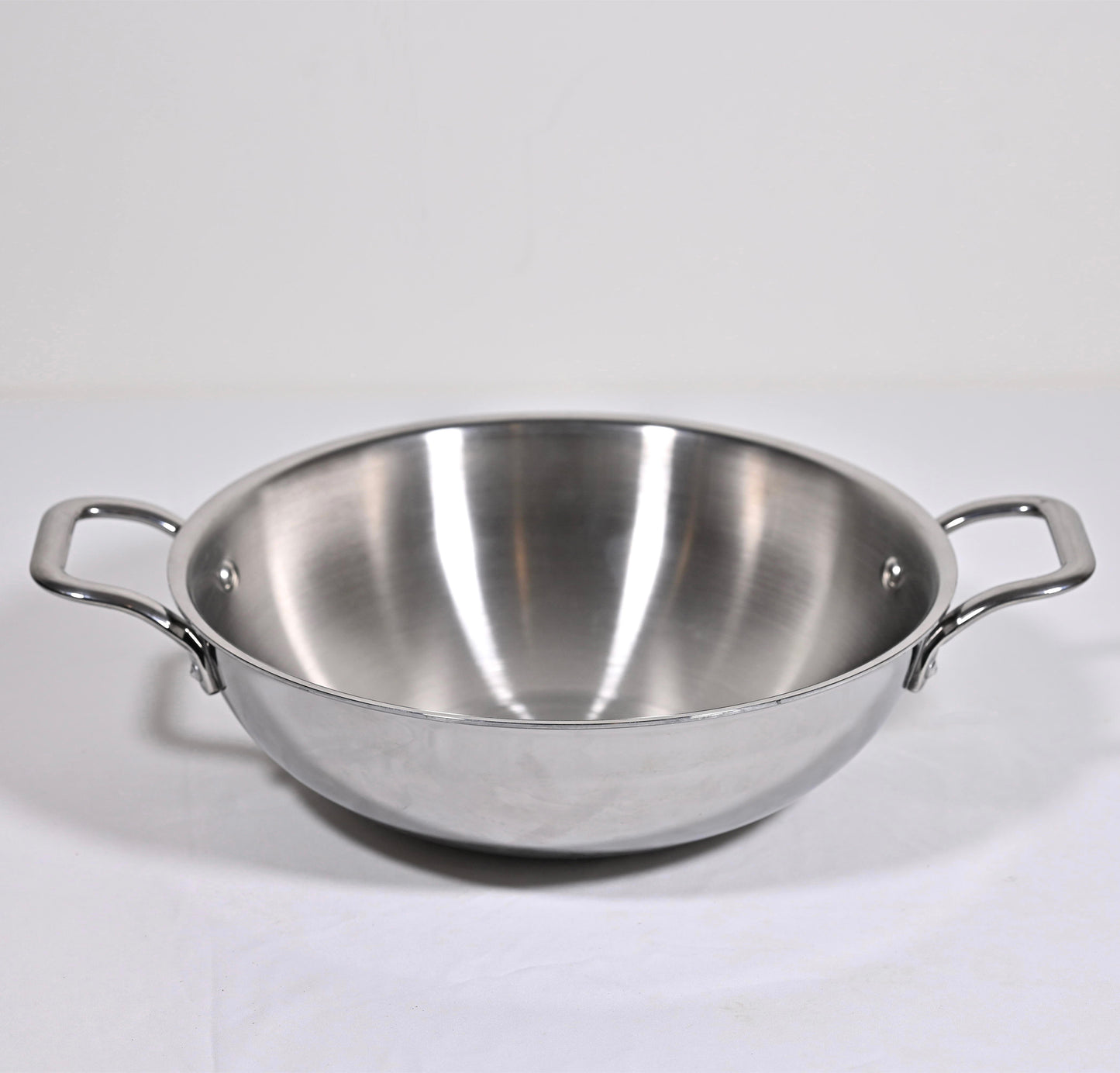 TriPly Stainless Steel Kadhai with Handle (500ml)