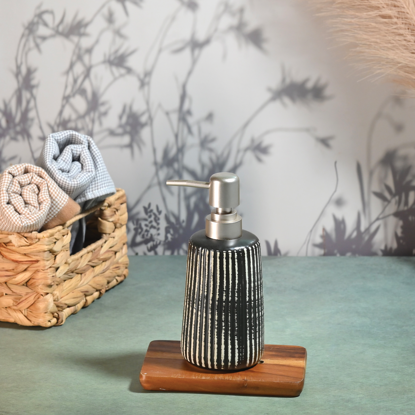 Two-Toned Textured Liquid Soap Dispenser