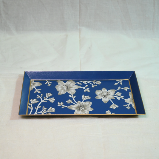 Hand-painted Hibiscus Serving Tray- Small