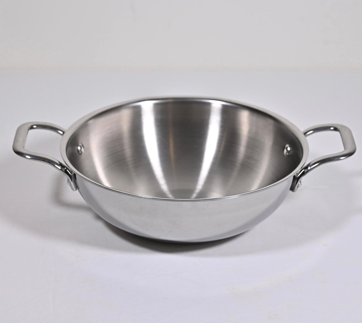 TriPly Stainless Steel Kadhai with Handle (800ml)