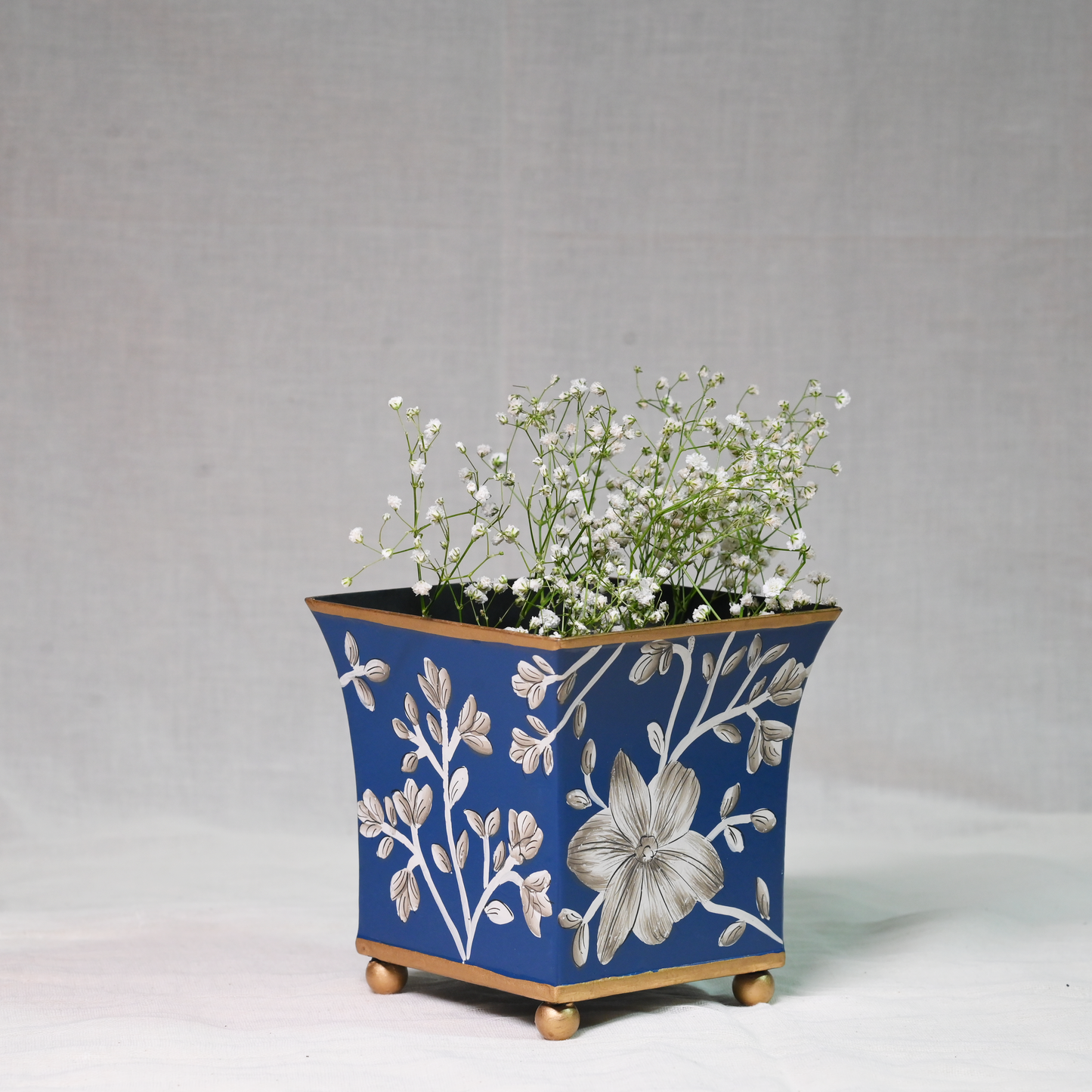 Hand-painted Hibiscus Planter