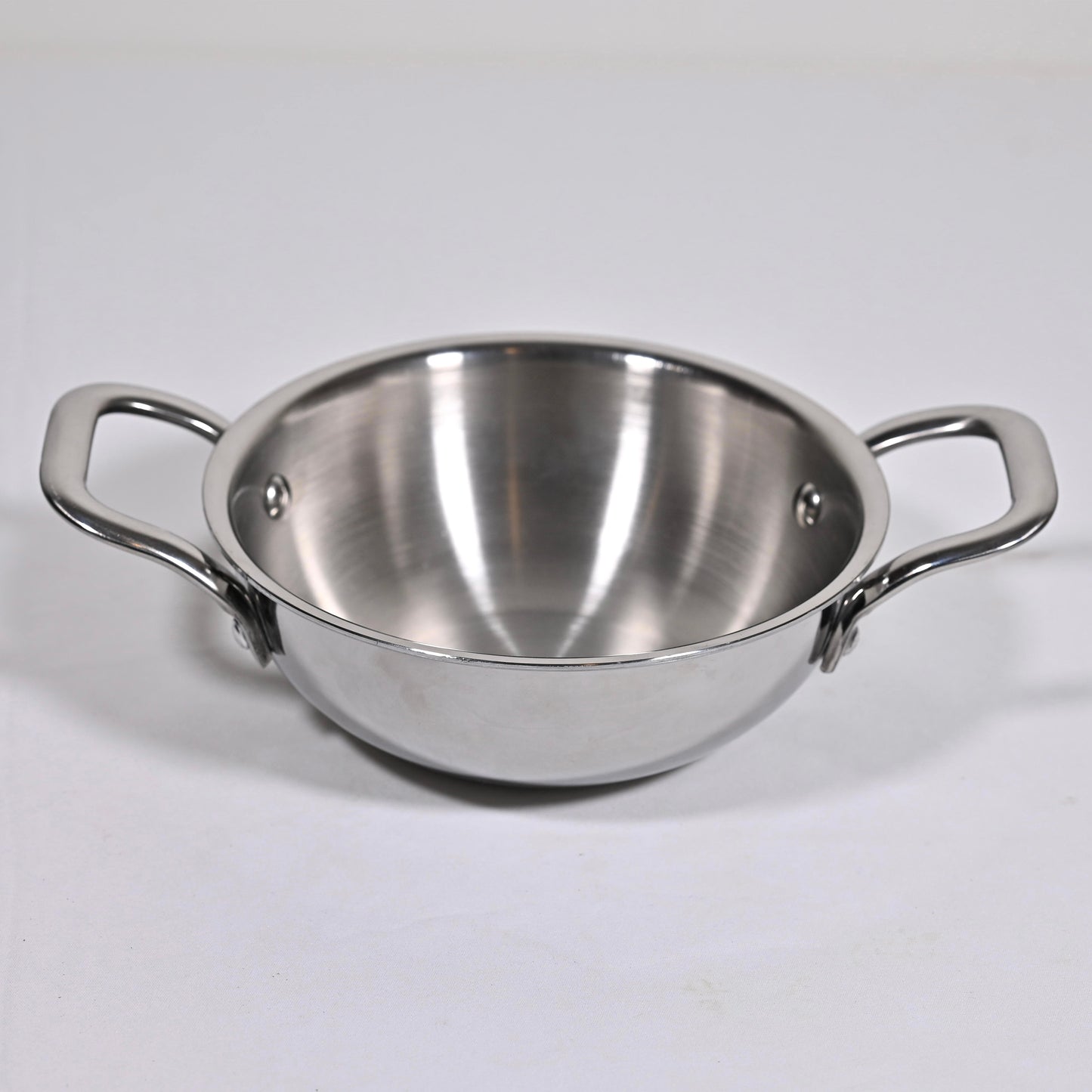 TriPly Stainless Steel Kadhai with Handle (2.4L)