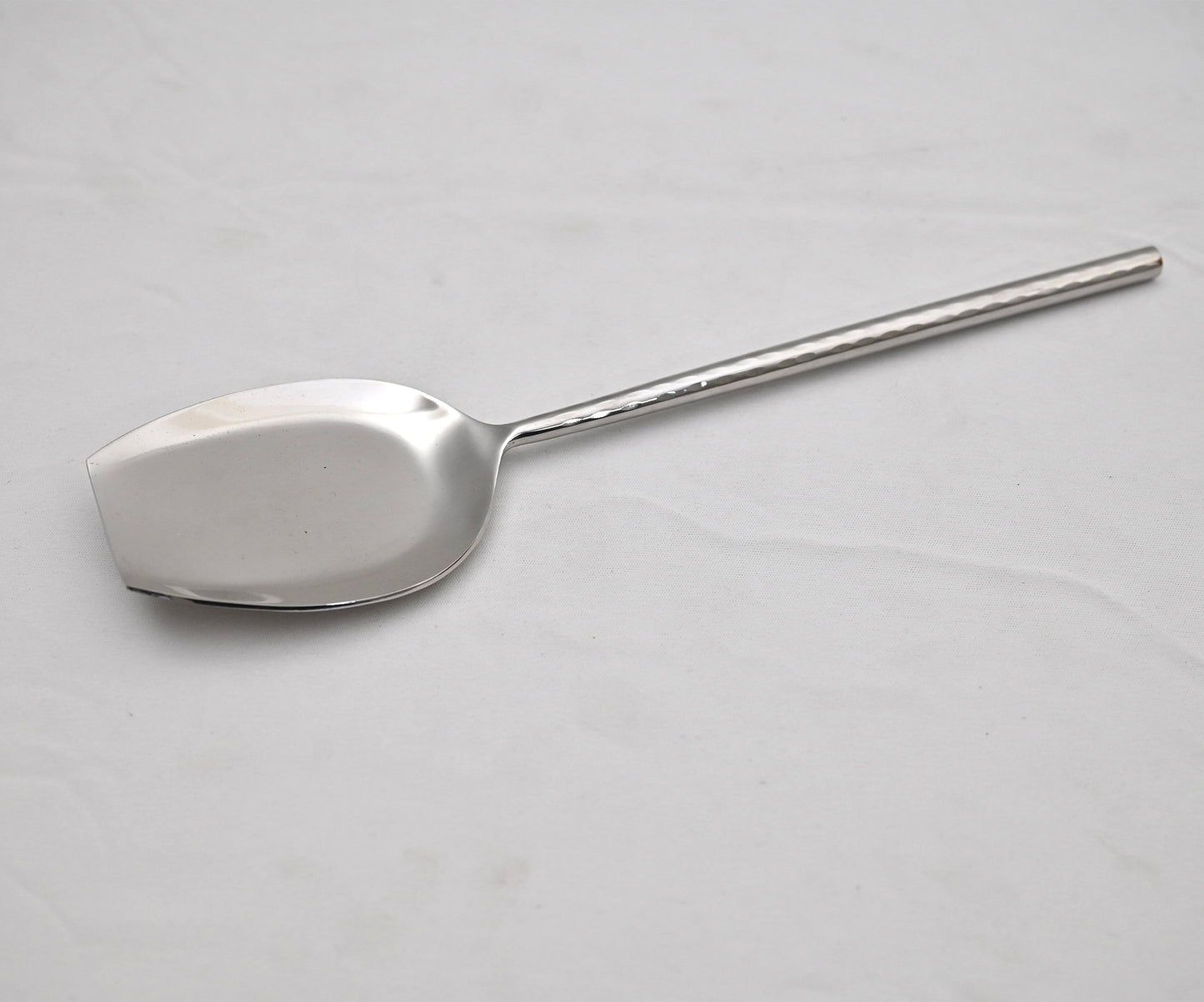 Hammered Stainless Steel Cut Serving Spoon (Regular)