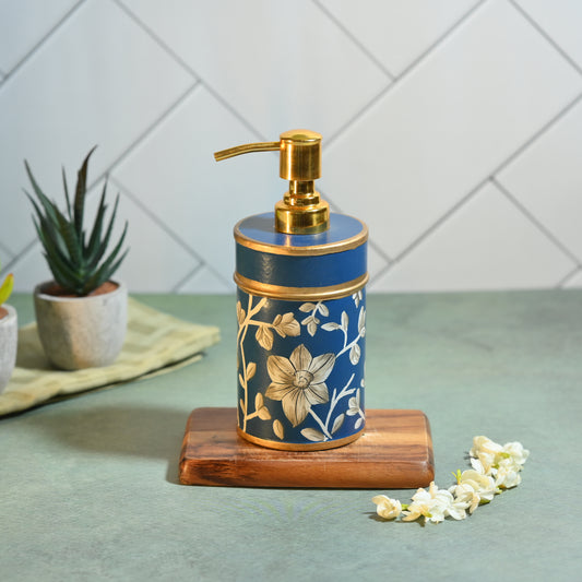 Hand-Painted Hibiscus Soap Dispenser