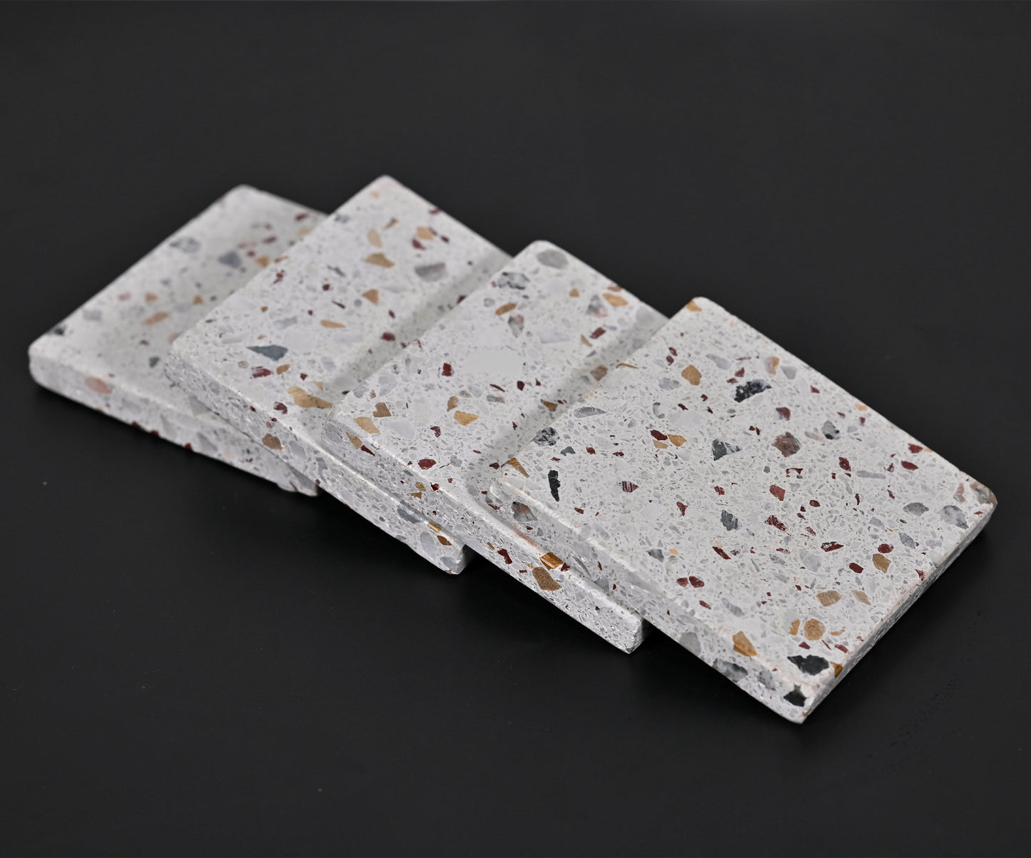 Multi Coloured Terrazzo Square Coasters