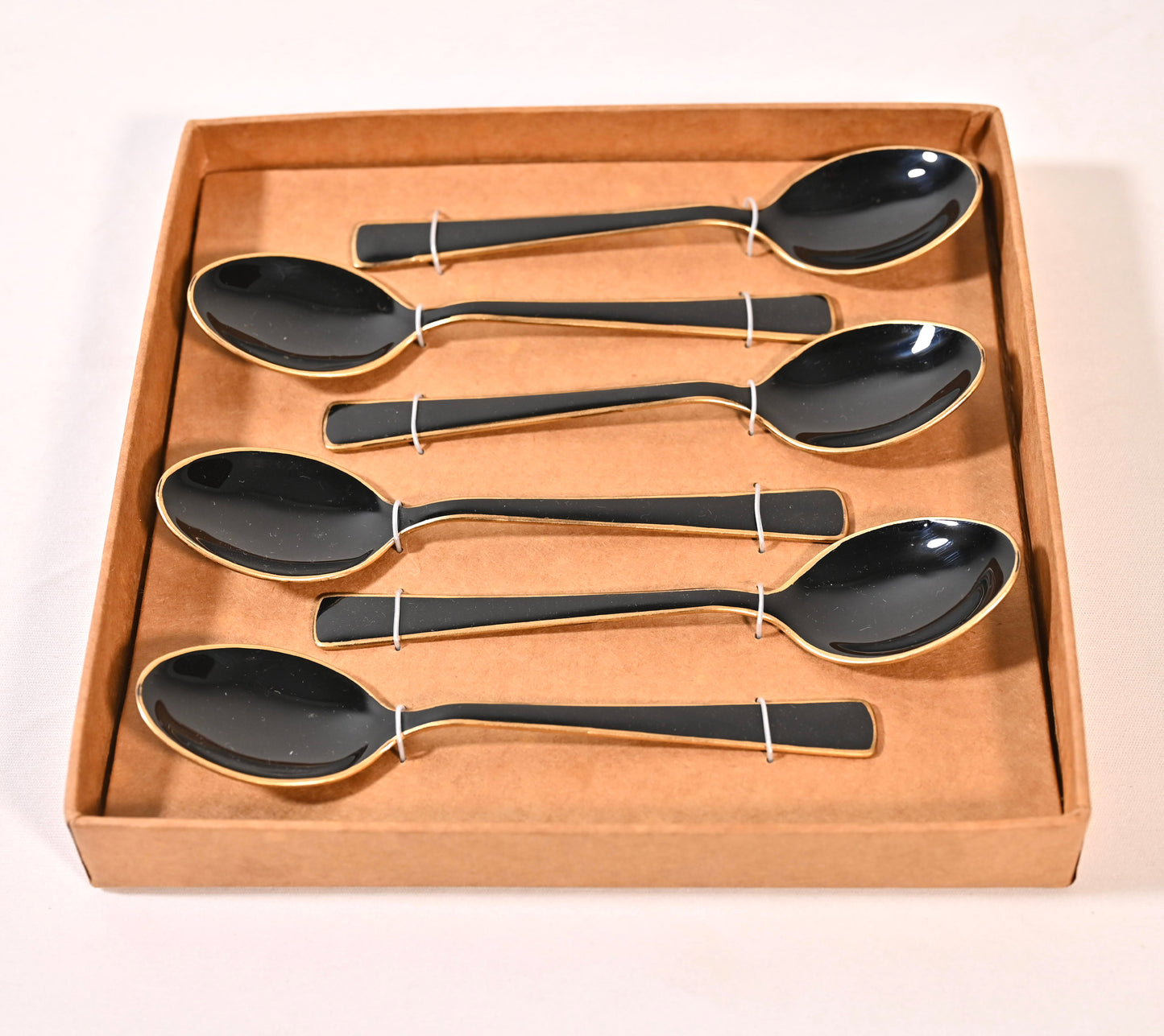 Black Stainless Steel Spoon Set