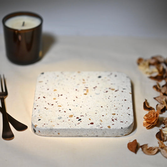 Multi Coloured Terrazzo Square Trivet