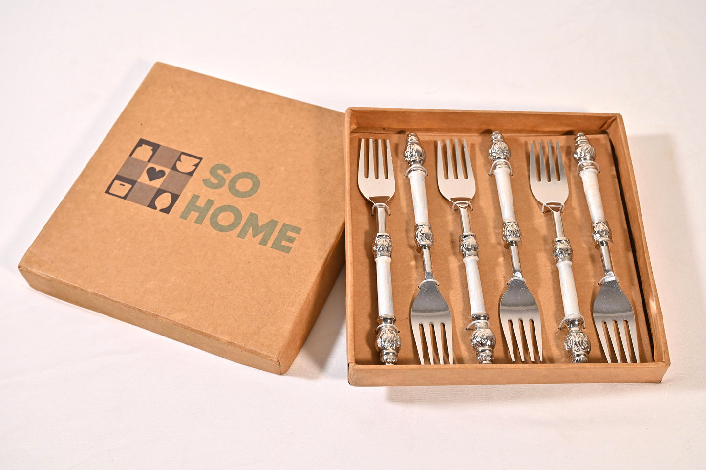 Mother-of-Pearl Stainless Steel Dinner Fork Set