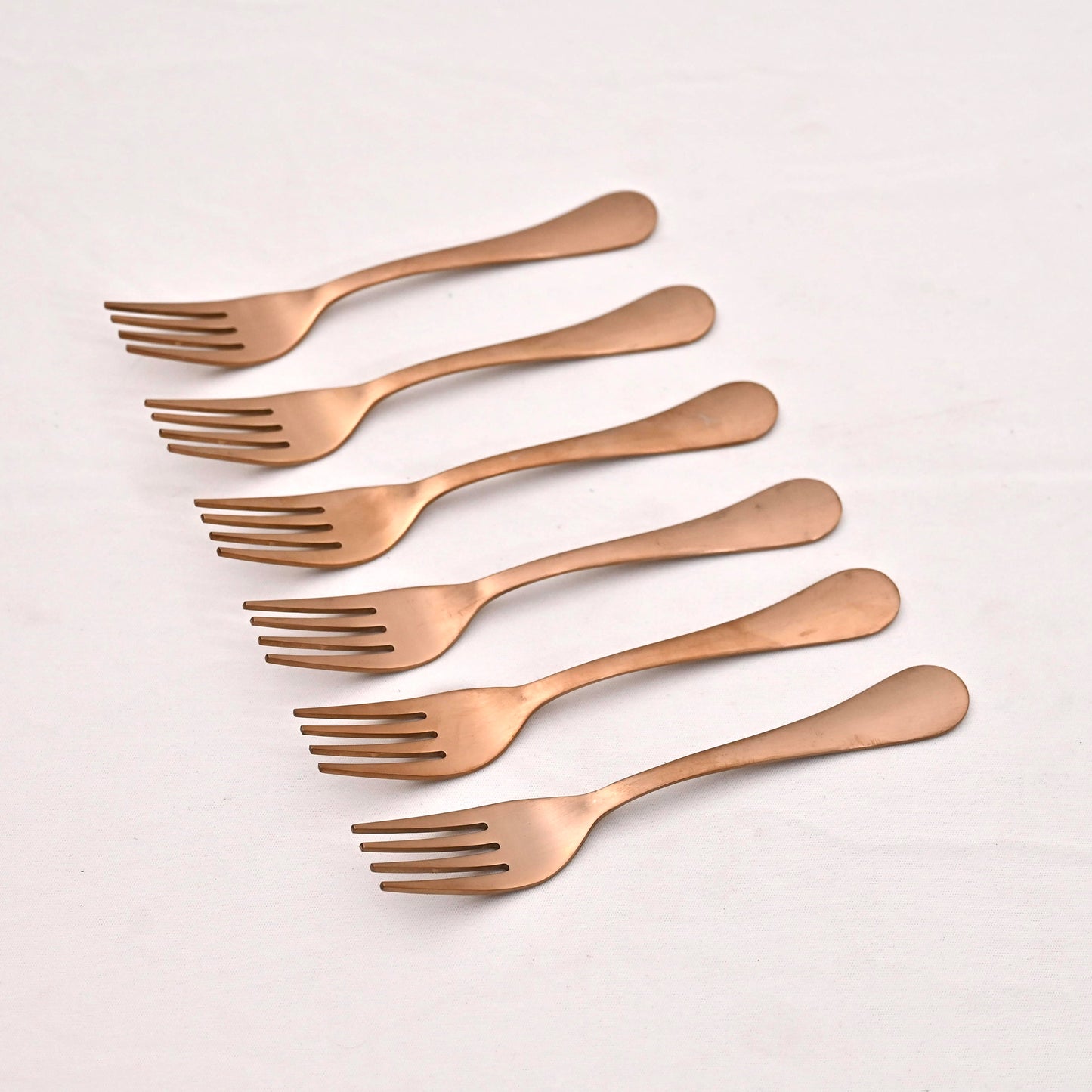 Rose Gold Stainless Steel Mini Fork Set