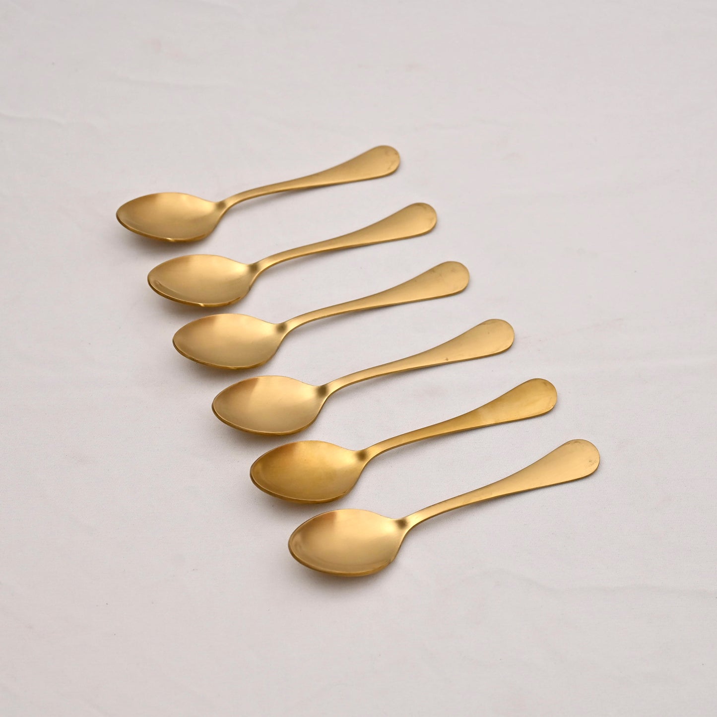 Gold Stainless Steel Dinner Spoon Set