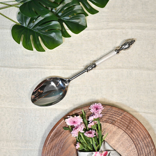 Mother-of-Pearl Stainless Steel Pan Serving Spoon