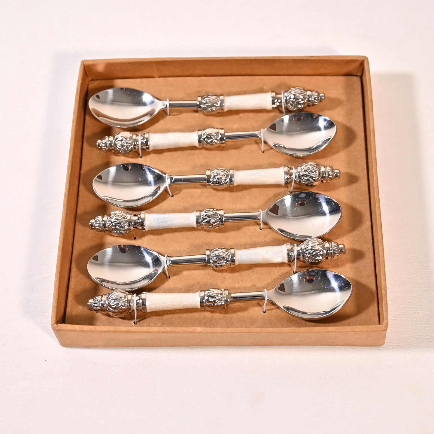 Mother-of-Pearl Stainless Steel Tea Spoon Set