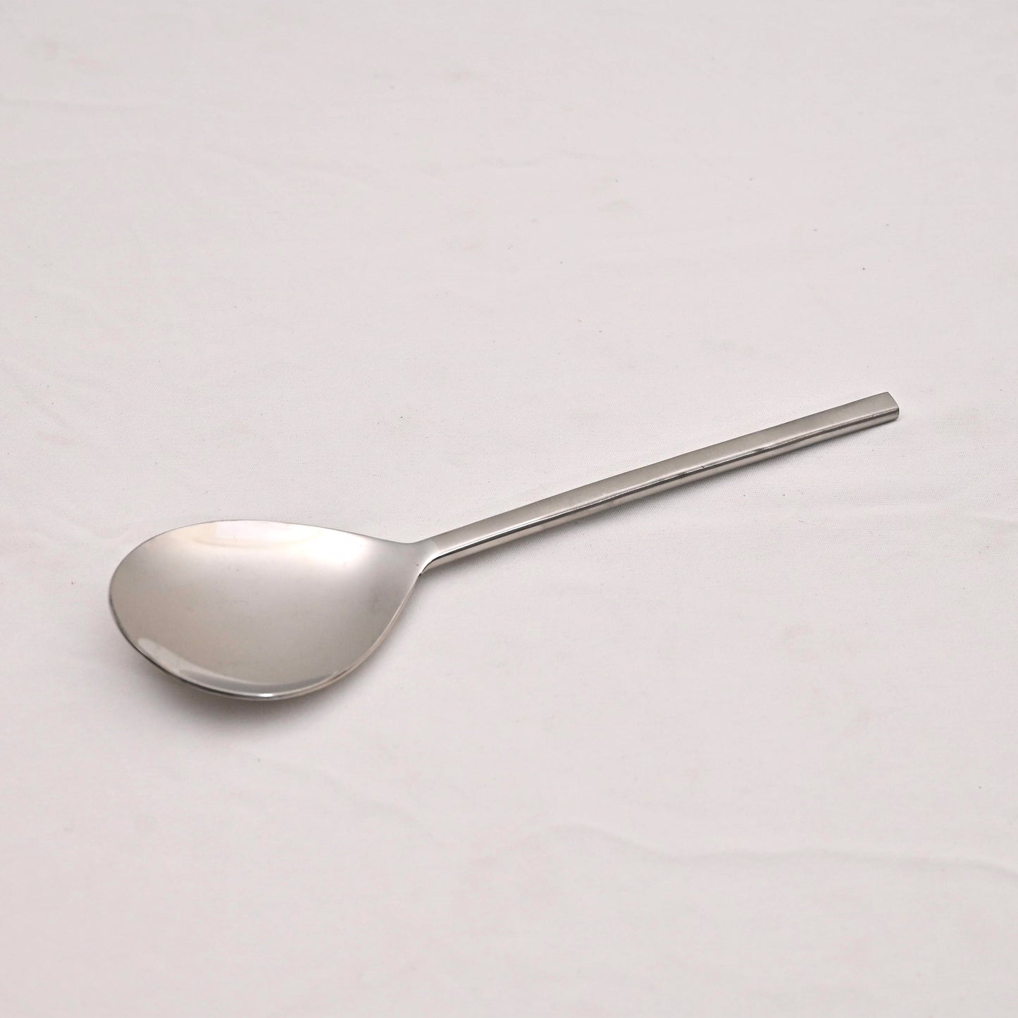 Semi-Matte Stainless Steel Oval Serving Spoon (Small)