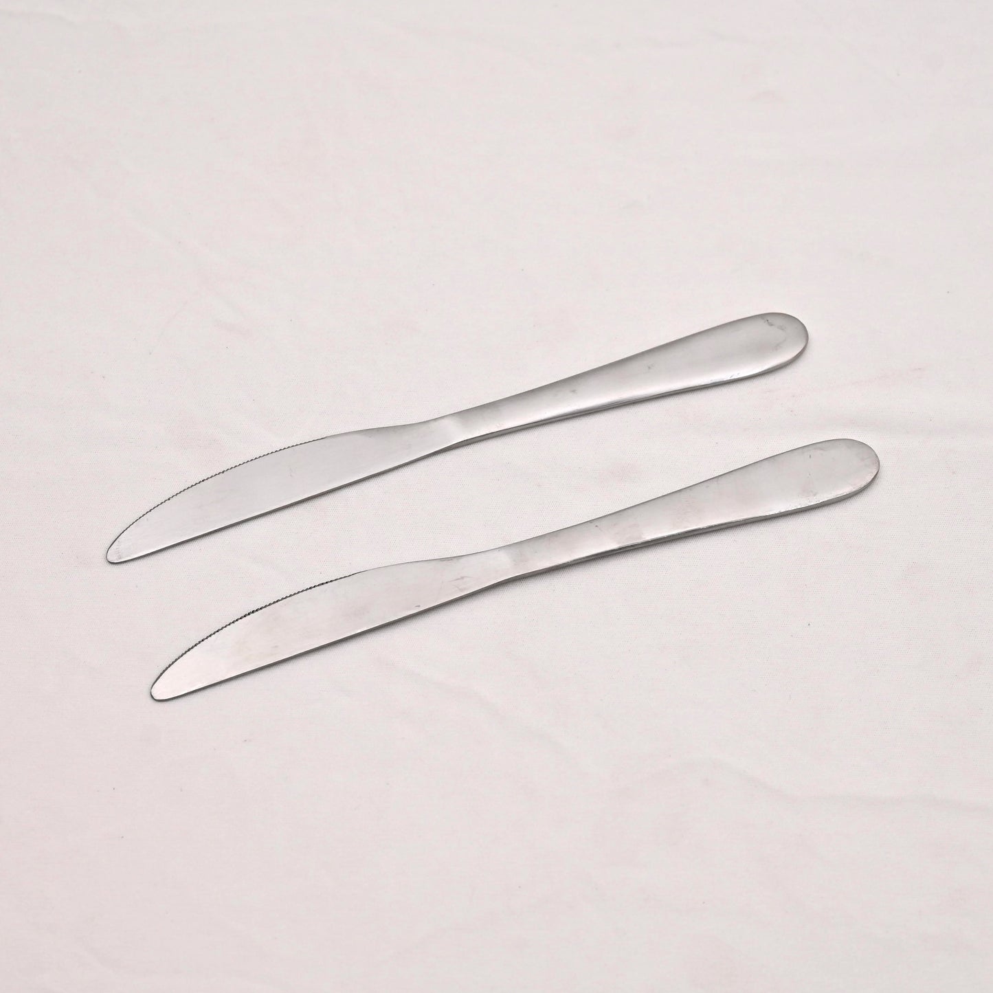 Rounded Stainless Steel Dessert Knife Set