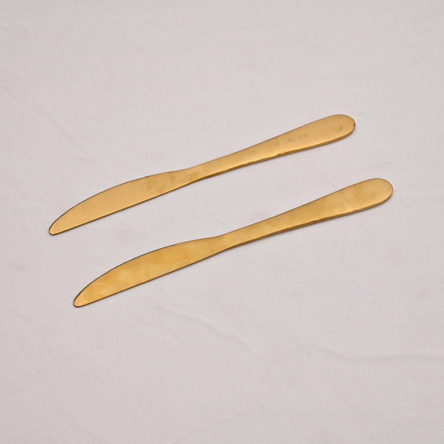 Gold Stainless Steel Dessert Knife Set