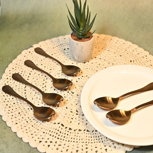 Rose Gold Stainless Steel Dinner Spoon Set