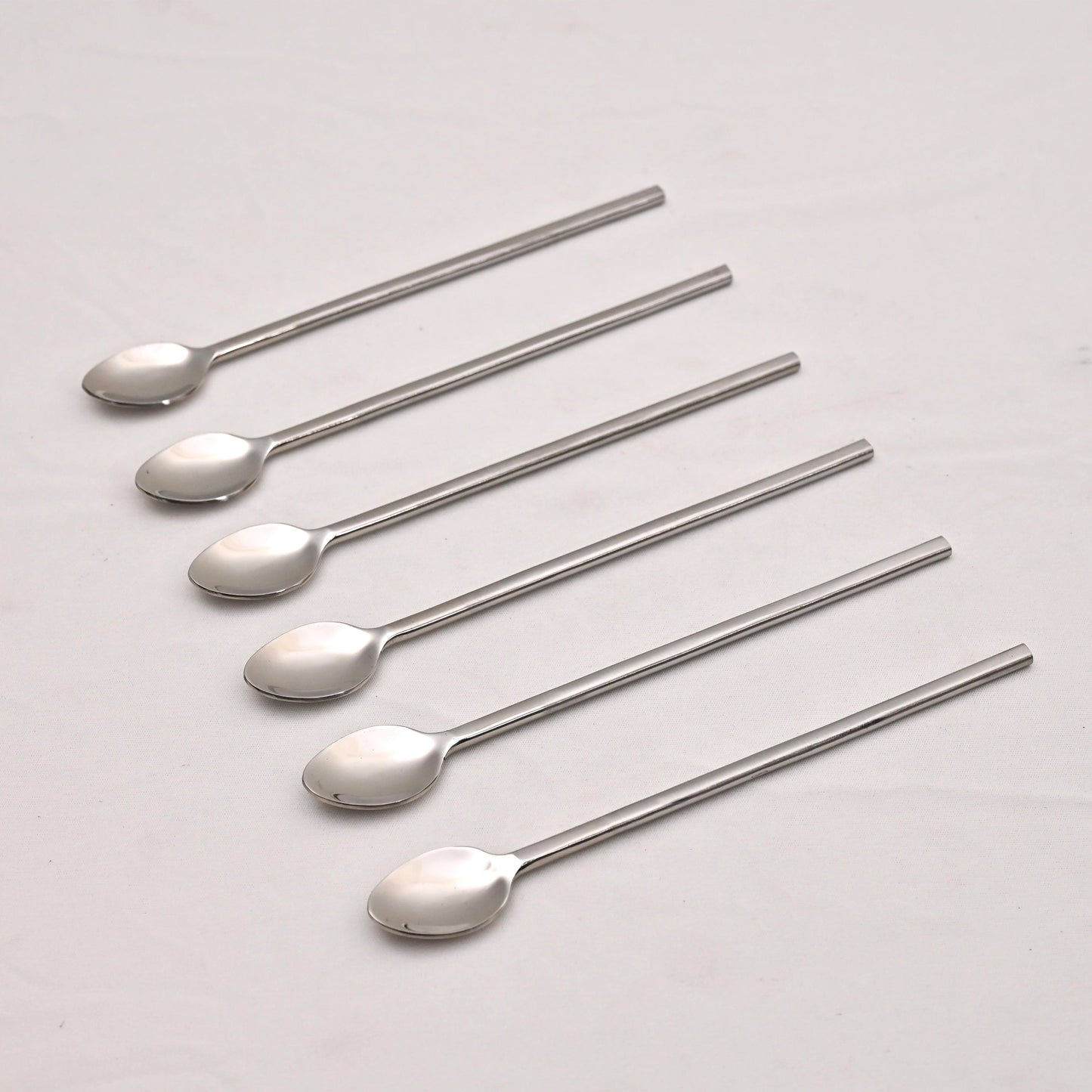 Semi-Matte Stainless Steel Falooda Spoon Set