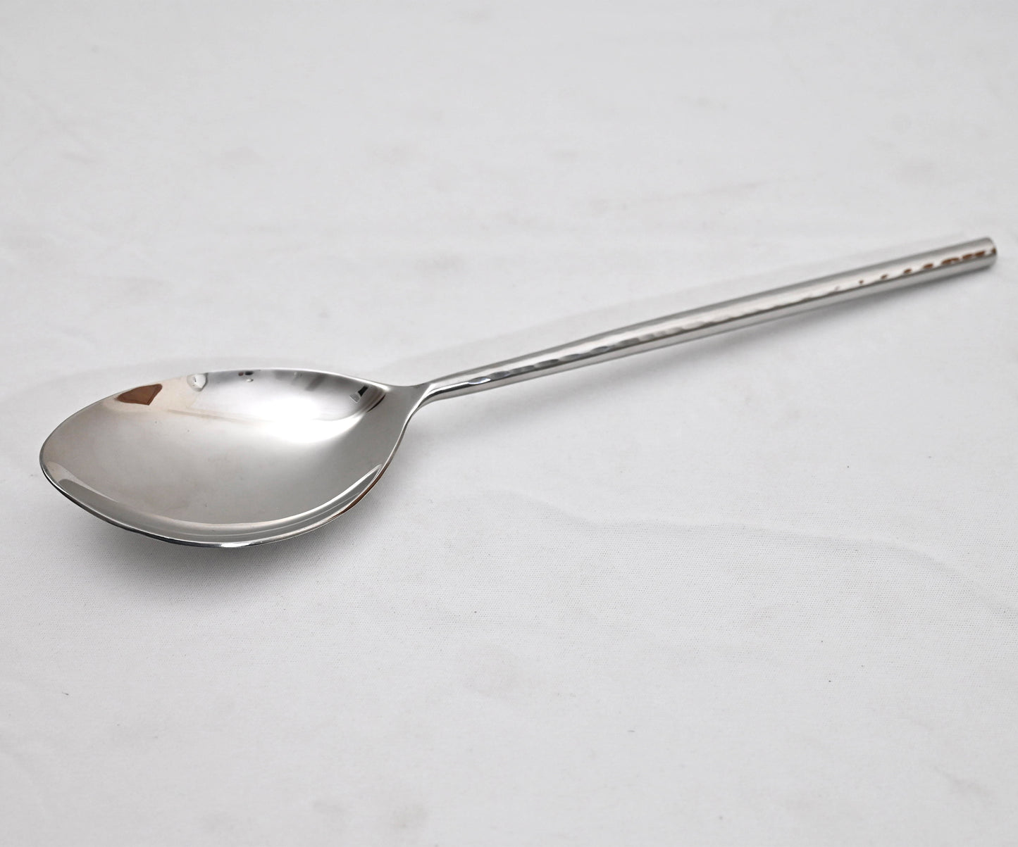 Hammered Stainless Steel Pan Serving Spoon (Small)